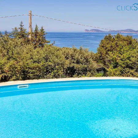 Julia Vista Con Piscina Ad Uso Esclusivo Vista Mare Spettacolare Villa Alghero