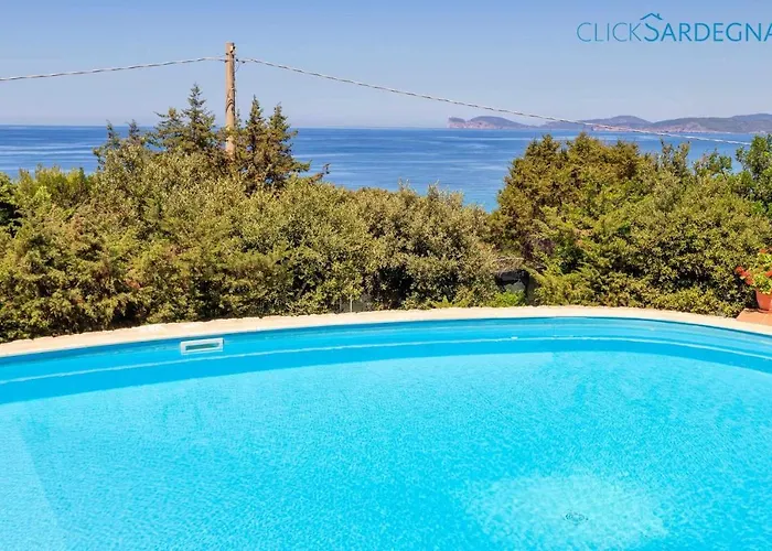 Julia Vista Con Piscina Ad Uso Esclusivo Vista Mare Spettacolare Villa Alguer